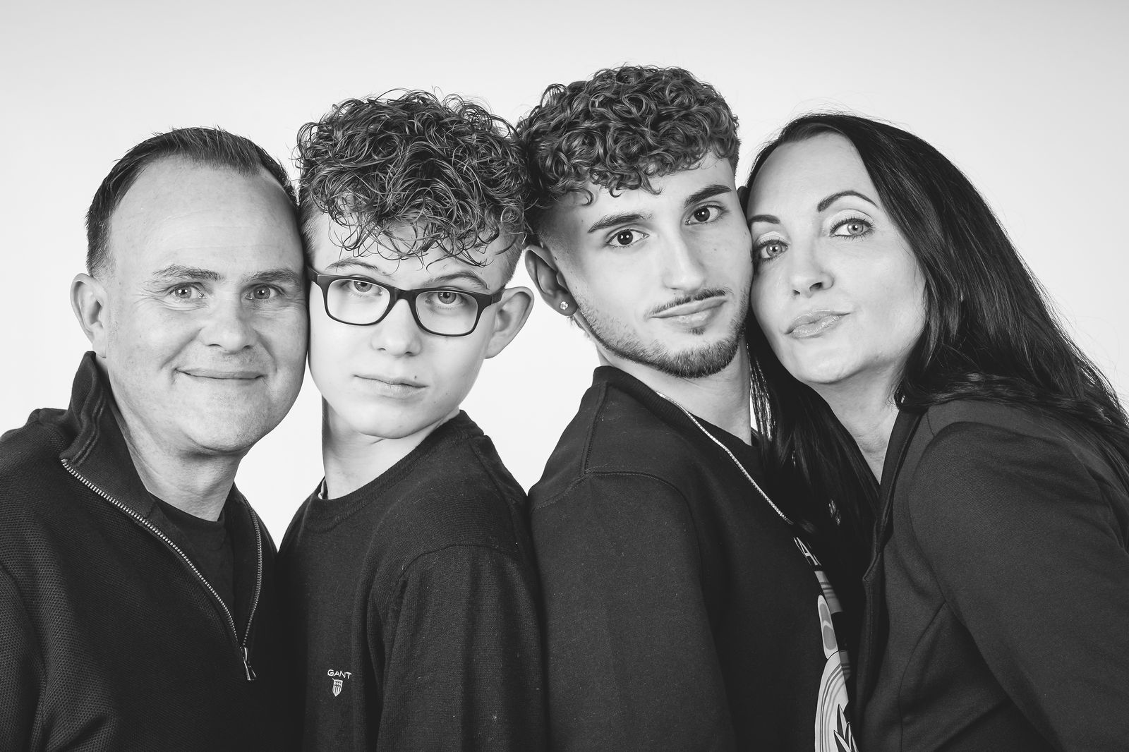 Schwarzweiß Familienfoto Bayreuth – Fotostadl Sabrina Redlich